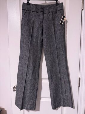 A. Byer Gray Black Wash Textured Dress Pants
